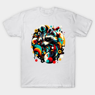 Raccoon Abstract Euphoria T-Shirt